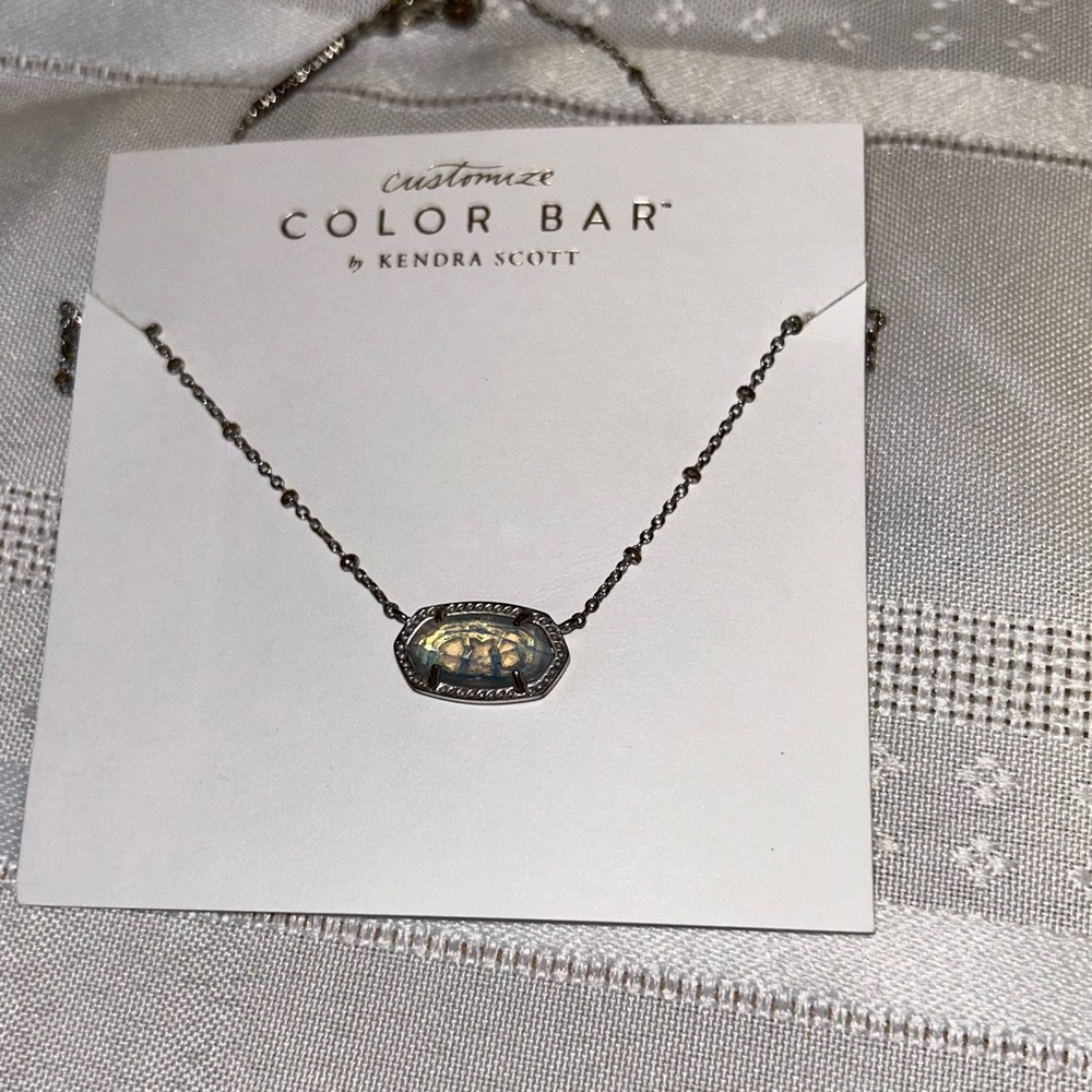 Custom Elisa Silver Kendra Scott Necklace